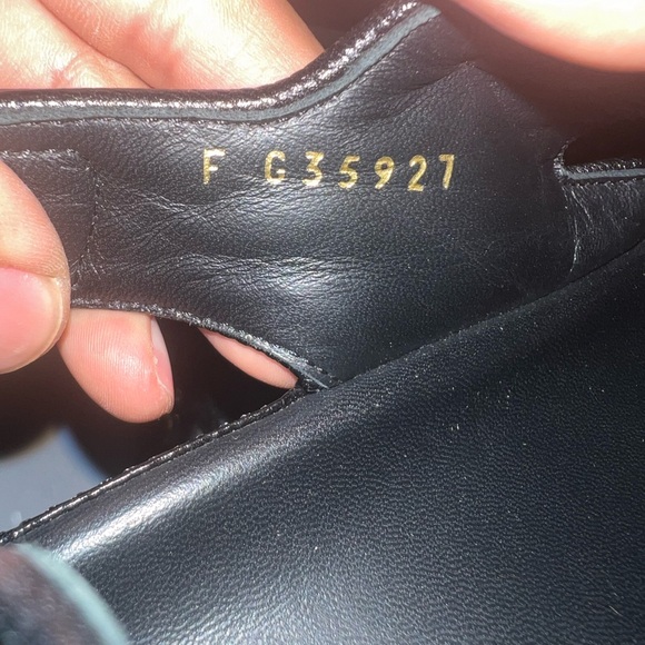 Authentic CHANEL CC Buttons  Caviar Skin Dad Sandals 37 Black No Box - Picture 7 of 10